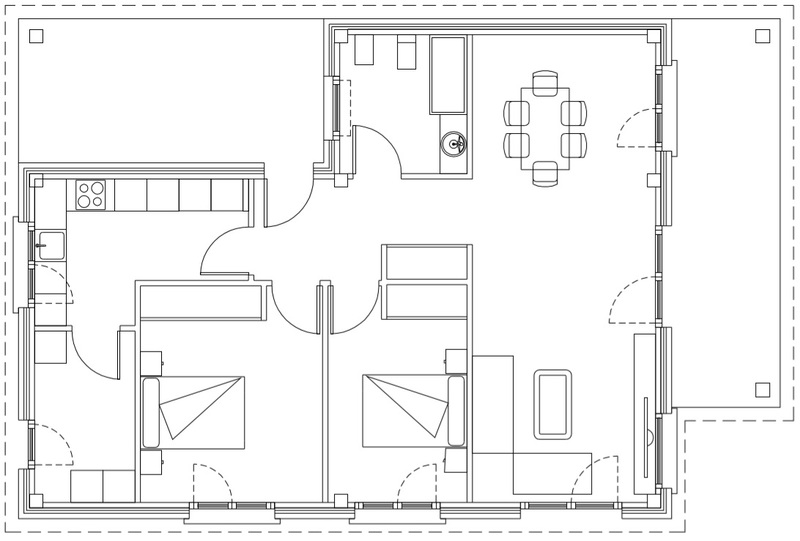 Plano ilustrativo vivienda TPYR 80