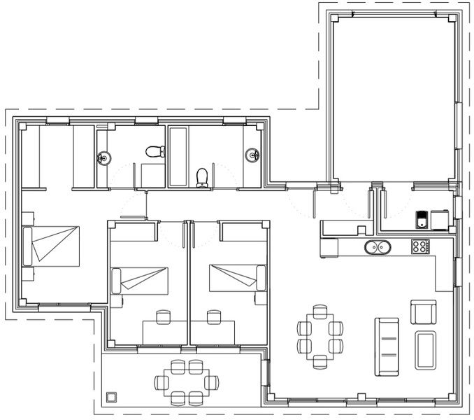Plano ilustrativo vivienda TPYR 140